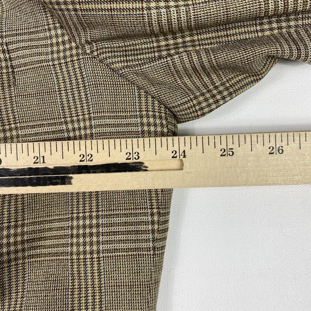 Oxxford Clothes Blazer Mens 44S Plaid Wool Sport Coat Jacket Maus & Hoffman‎